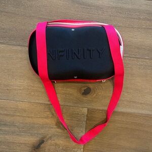 NFINITY Black Bag with Pink Straps